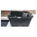 TOTE OF METAL ITEMS