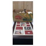 BOX FULL OF PICTURE FRAMES, PLUS LARGE FRAME