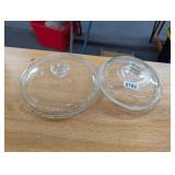 2 CASSEROLE LIDS