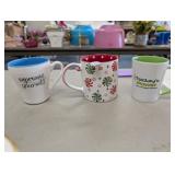 3 COFFEE MUGS
