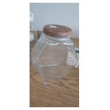 GLASS CANDY JAR WITH LID