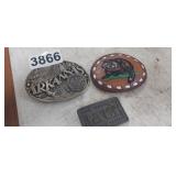 (3) BELT BUCKLES
