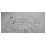 CUT GLASS DEVILED EGG TRAY