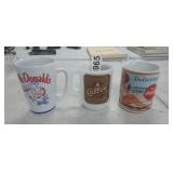 (3) ADVERTISING MUGS