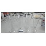 (4) STEMMED BEER GLASSES