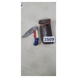 HANDMADE FOLDING KNIFE WITH CASE