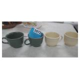(4) FIESTA COFFEE CUPS