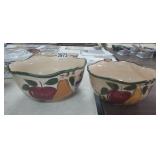 (2) HOME TREND BOWLS