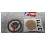 HOLLYWOOD CASINO CHIP & COPPER COLLECTOR COIN