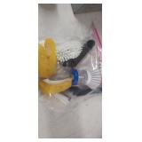 BAG WITH BRUSHES, ETC.