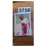 DEION SANDERS REDS TRADING CARD