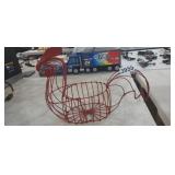 METAL ROOSTER PLANTER