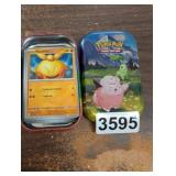TIN OF POKEMON CARDS