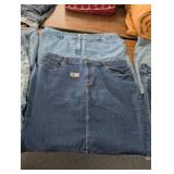 2 JEANS SKIRTS SIZE 20