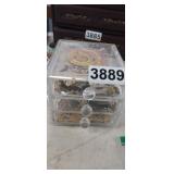 CLEAR JEWELRY BOX WITH JEWELRY