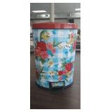 16"  PIONEER WOMAN STEP ON TRASHCAN