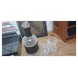 CRACKLE GLASS DRINK SET