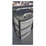 STERLITE ROLLING 3 DRAWER ORGANIZER