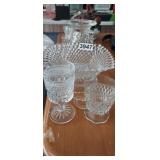 LOT OF CUT GLASS CRYSTAL ITEMS