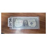 1957 BLUE SEAL $1 SILVER CERTIFICATE