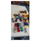 FLAT FULL OF DIECAST VEHICLES, MATCHBOX, HOTWHEELS
