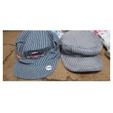 2 RAILROAD CONDUCTOR HATS