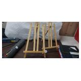 (2) WOOD DISPLAY EASELS