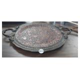 PRETTY SERVING PLATTER WITH HANDLES