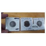1916, 1919, 1923 BUFFALO NICKELS