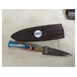 MHS CUTLERY HAND HONED KNIFE WITH SHEATH
