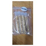 4 VIALS OF GOLD FLAKE