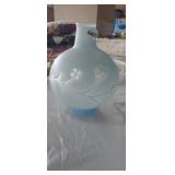 VINTAGE BLUE LAMP GLOBE
