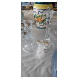 (2) BUD VASES AND ANGEL LOT