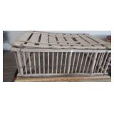 ANTIQUE WOOD CHICKEN CRATE