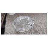 1977 AVON FOSTORIA CRYSTAL COVERED TRINKET DISH