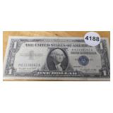 1957-A $1 BLUE SEAL SILVER CERTIFICATE