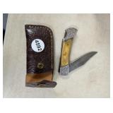 MHS CUTLERY HAND HONED KNIFE WITH SHEATH