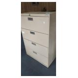 4 DRAWER FILE CABINET WITH FOLDERS