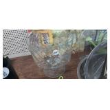 GLASS BOWL ON PEDESTAL