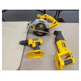 DEWALT TOOL SET (NO BATTERY, NO CHARGER)