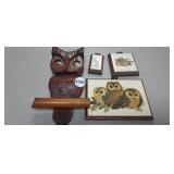 LOT OF OWL DECOR