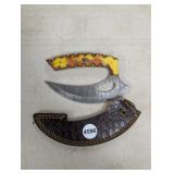 MHS CUTLERY HAND HONED ULU KNIFE WITH SHEATH