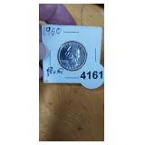 1960 PROOF SILVER WASHINGTON QUARTER