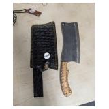 MHS CUTLERY HAND HONED CLEAVER WITH SHEATH