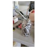 JAR WITH SOCKETS AND 1 RATCHET