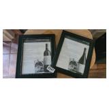 JOSH SAVIGNON AND NOIR WALL DECOR *IN FRAMES