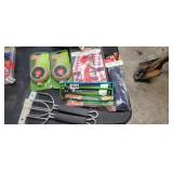CAMPING GOODIES *WEINER SKEWERS, DRY LINE, FOOT BE