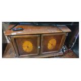 WOODEN CABINET WITH 2 DRAWERS