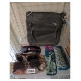 PURSE, READER CASES, GLASSES