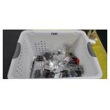 BASKET WITH PAPARAZZI JEWELRY, NIP